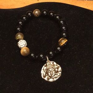 Beaded Bracelet with Crystal accent